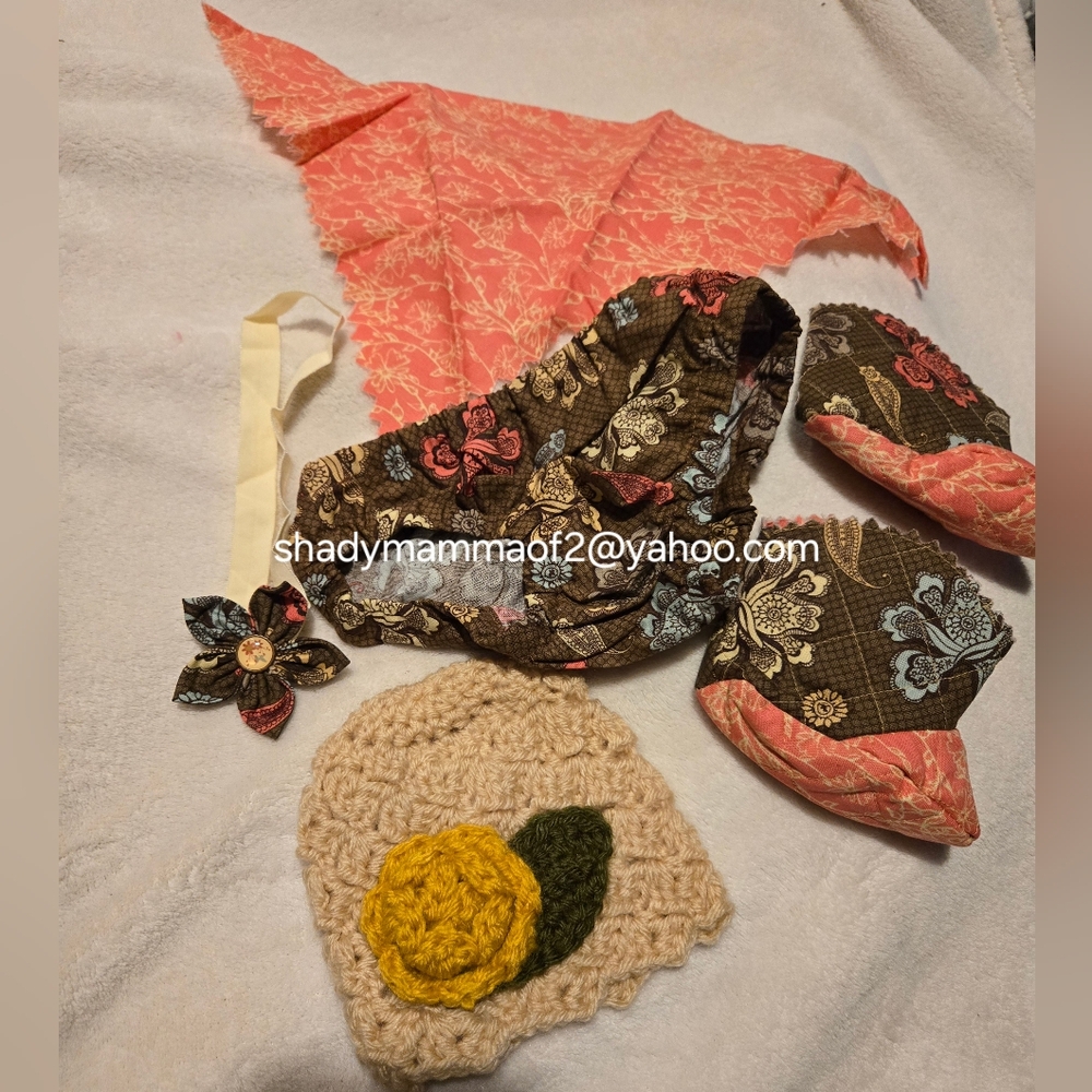 Floral Patterned Fabric Coasters
